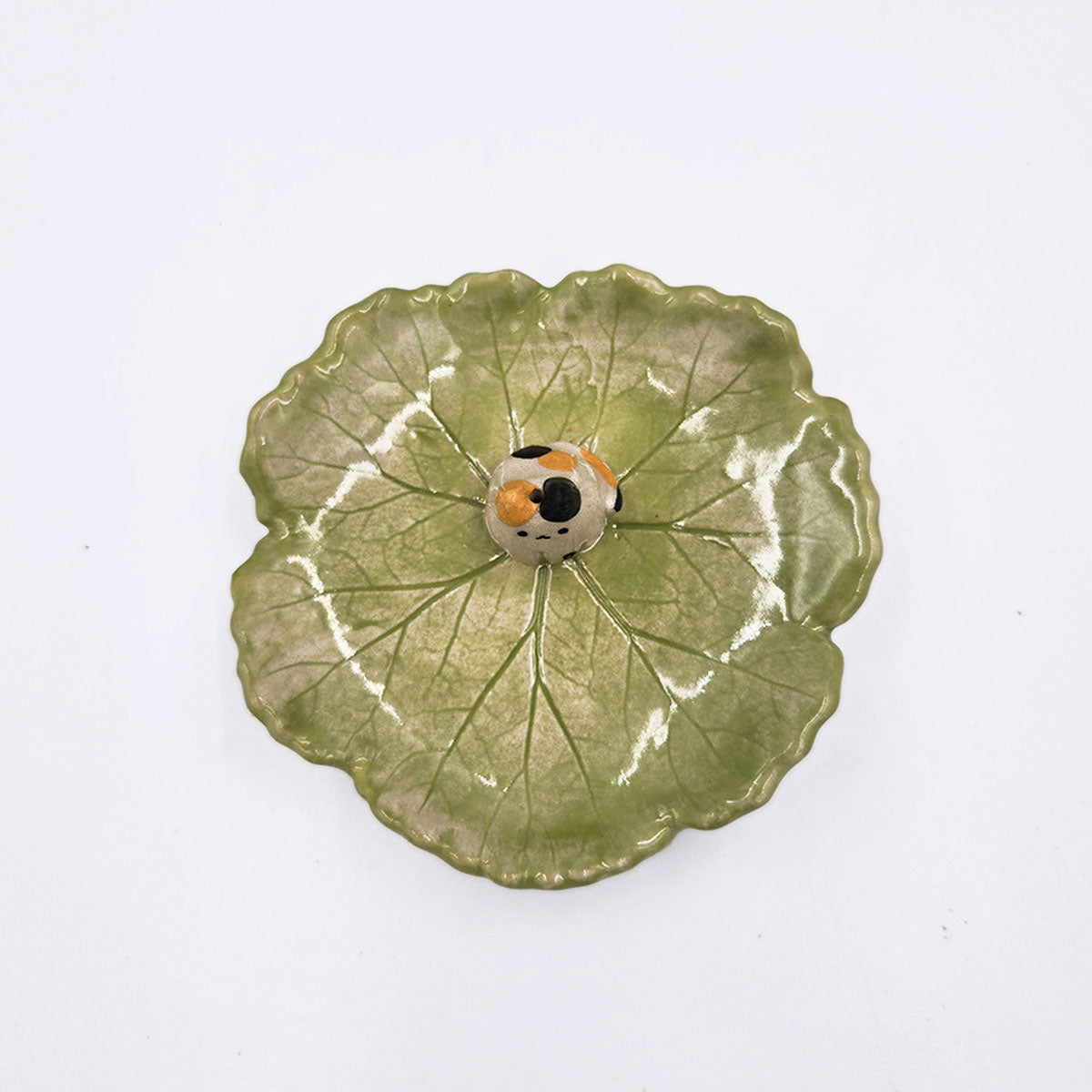 Joyero Porta Incienso Hojita