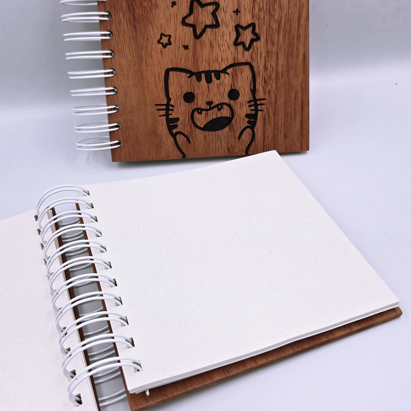 Block de madera y papel reciclado grande