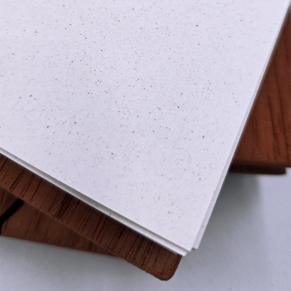 Block de madera y papel reciclado grande