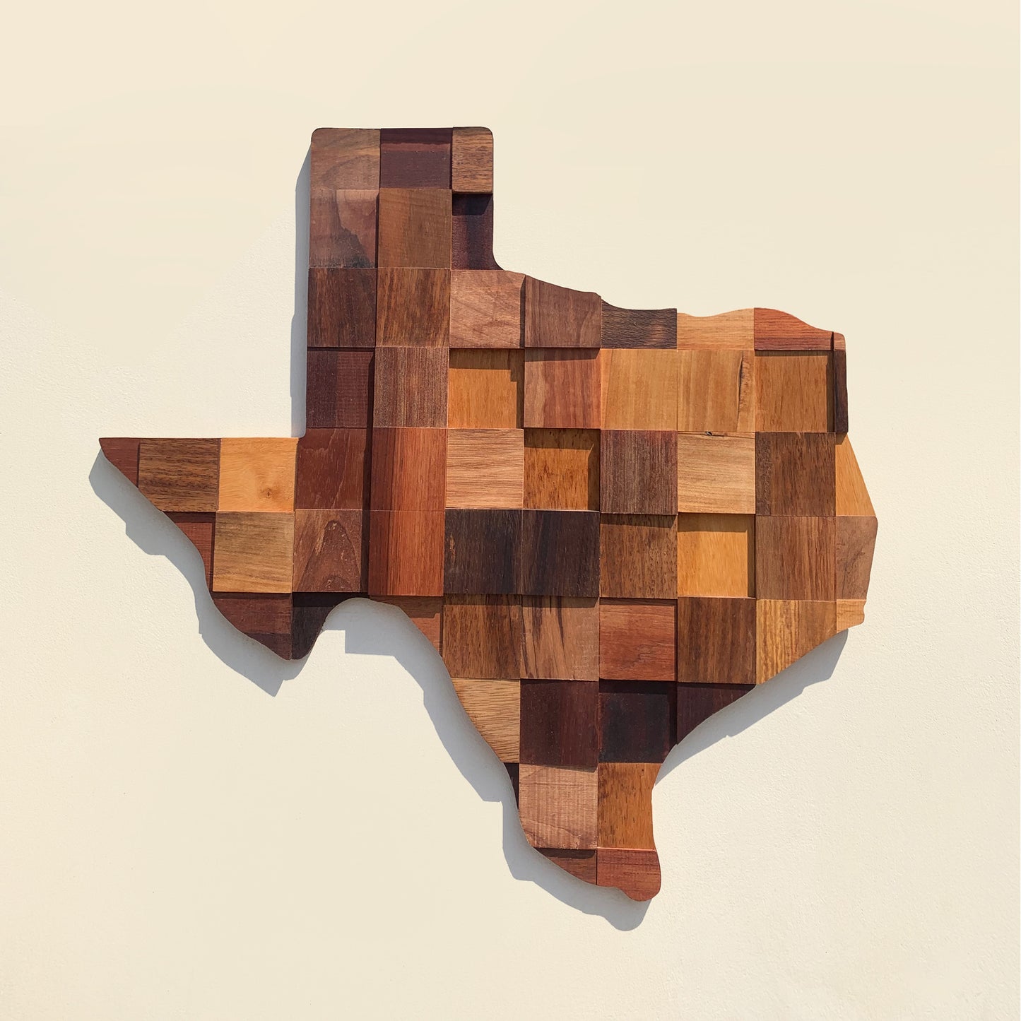 Wallart decoración mapa de Texas en madera